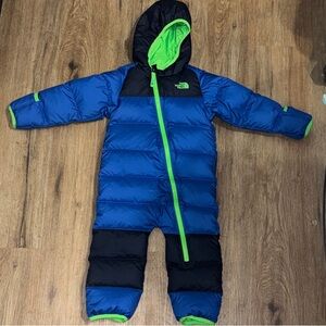The North Face infant lil snuggler down snowsuit size- 18-24 months